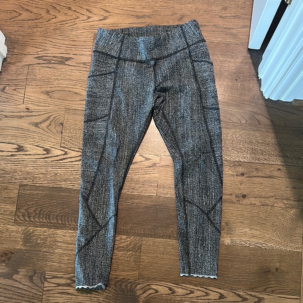 lululemon athletica Black and Gray Leggings